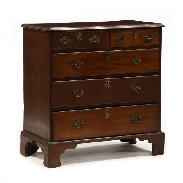 GEORGE III MAHOGANY BACHELOR'S