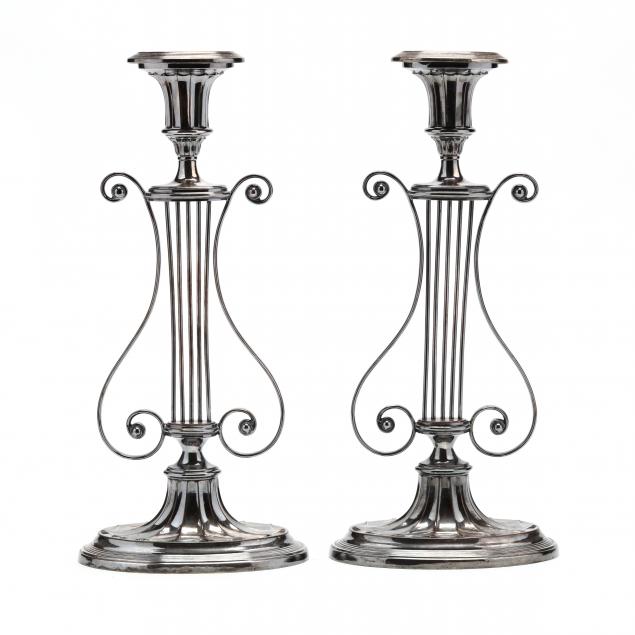 PAIR OF CONTINENTAL SILVERPLATE 349ce4