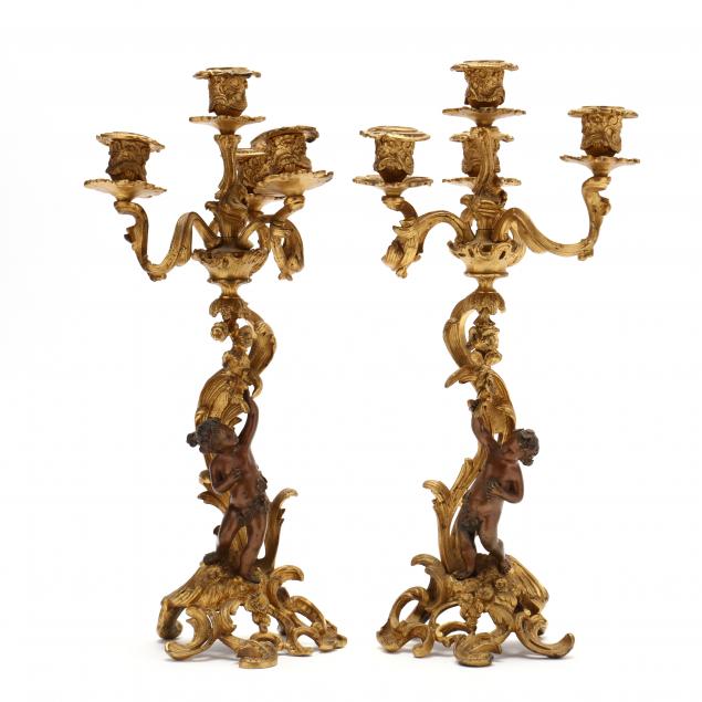 PAIR OF LOUIS XV STYLE DOR BRONZE 349d0b