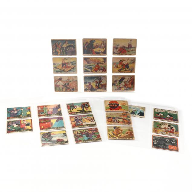 DIVERSE 1930S BUBBLE GUM CARD GROUPING