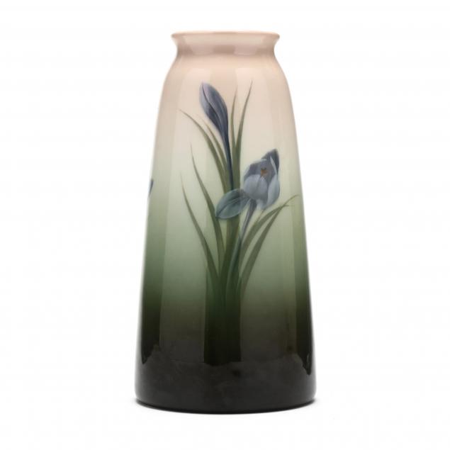 ROOKWOOD IRIS GLAZE VASE 1658D 349d9e