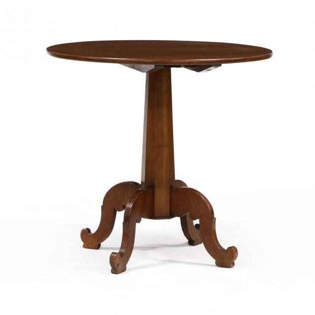 ATTRIBUTED THOMAS DAY TILT TOP TEA TABLE