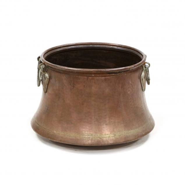 VINTAGE COPPER CAULDRON Early 20th