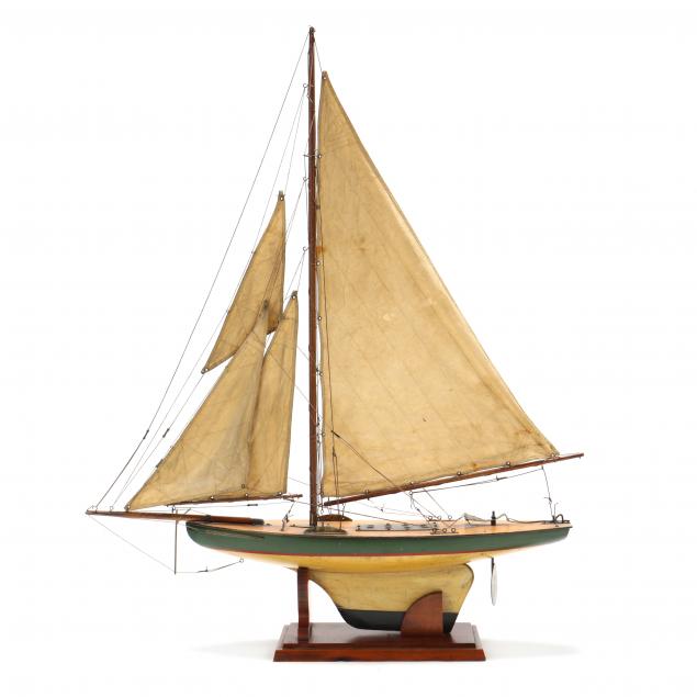 CLASSIC ENGLISH POND SAILBOAT Circa 349dd8