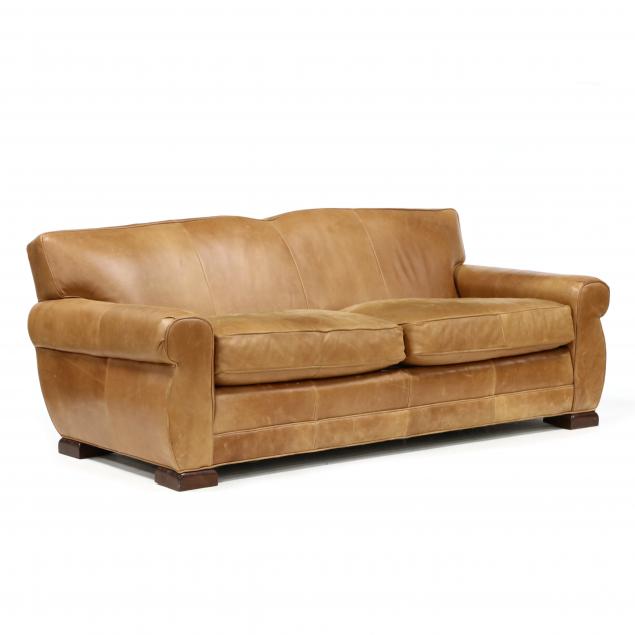 WILLIAM ALLEN, LEATHER UPHOLSTERED