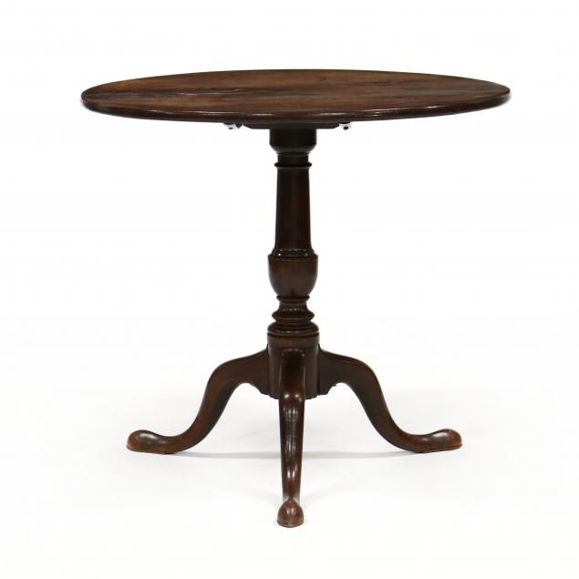 GEORGE II MAHOGANY TILT-TOP TEA