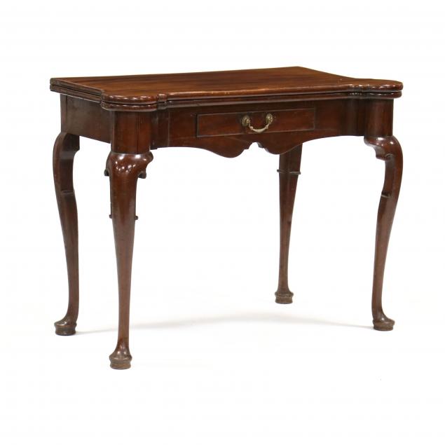 GEORGE II MAHOGANY GAME TABLE Mid 349edd