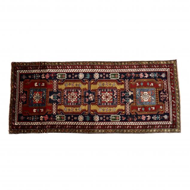 PERSIAN RUNNER Navy blue field 349ef9