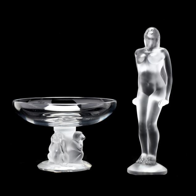 LALIQUE, CRYSTAL STANDING NUDE