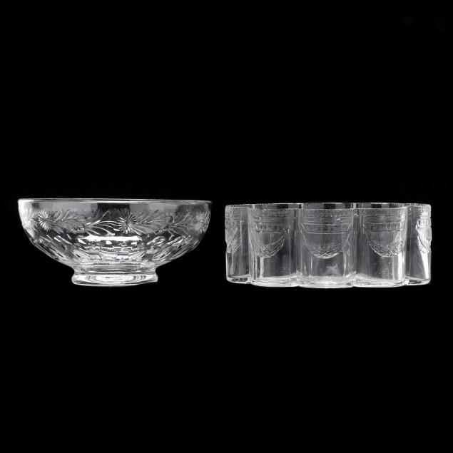 TWO CUT CRYSTAL BOWLS The first 349f2e