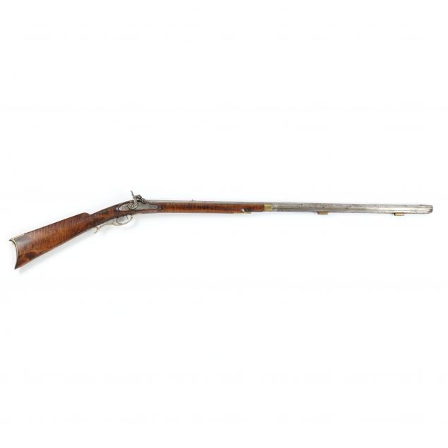 HALF-STOCK PERCUSSION RIFLE BY