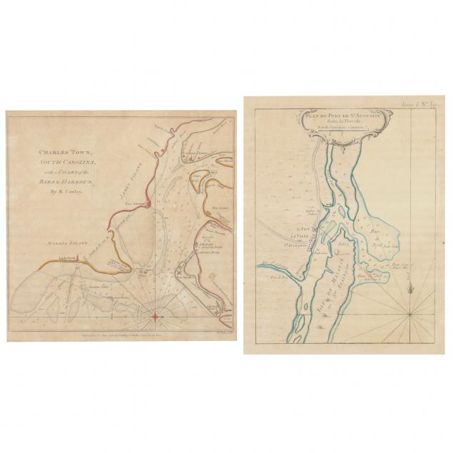 TWO RARE MAPS OF SOUTHEASTERN COLONIAL