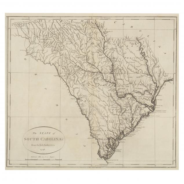 MAP THE STATE OF SOUTH CAROLINA 349f97