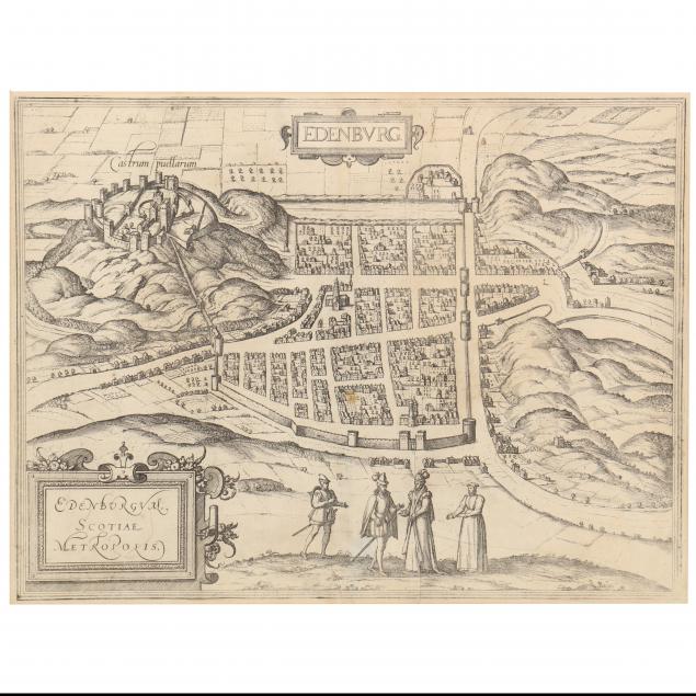 BRAUN AND HOGENBERG, MAP OF EDENBVRG