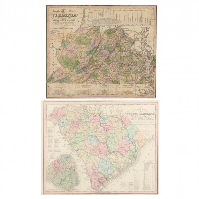 TWO 1830S SOUHEASTERN MAPS BY H.