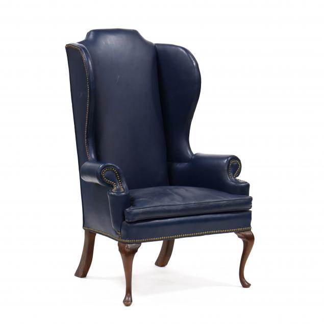 QUEEN ANNE STYLE LEATHER UPHOLSTERED 349fe7