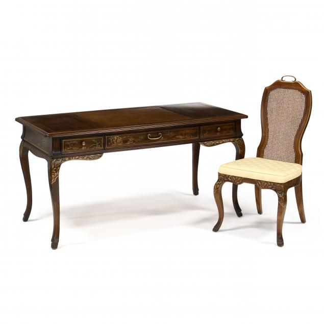 DREXEL, FRENCH STYLE CHINOISERIE CHERRY