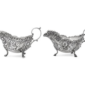 Two American Silver Sauce Boats 34a0c3