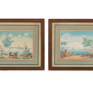 A Pair of Italian Grand Tour Paintings 34a0d7