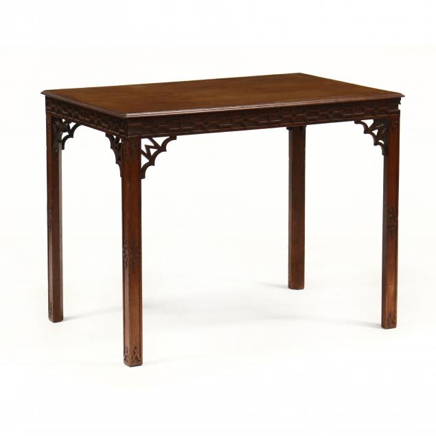 ENGLISH CHINESE CHIPPENDALE MAHOGANY 34a11a