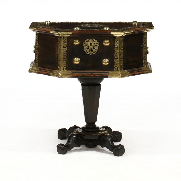 ANGLO INDIAN HARDWOOD AND BRASS 34a120