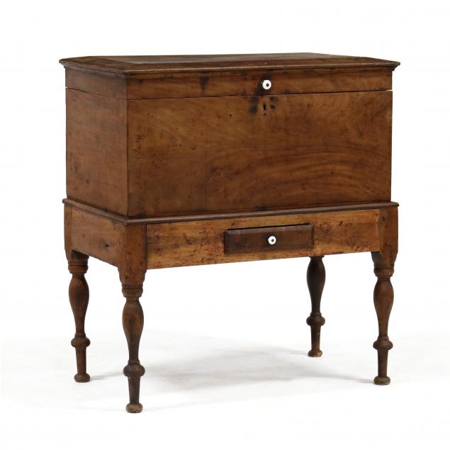 ANGLO INDIAN TEAK SUGAR CHEST ON