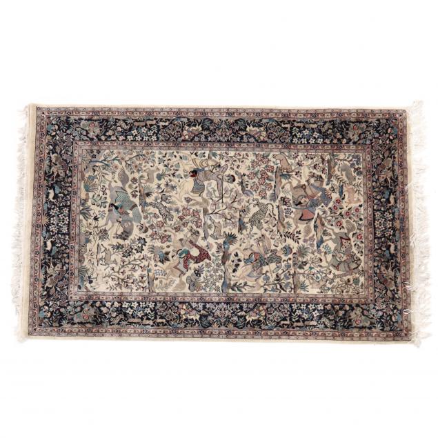 PAK PERSIAN FIGURAL AREA RUG Ivory