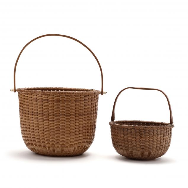 TWO NANTUCKET BASKETS The first is a