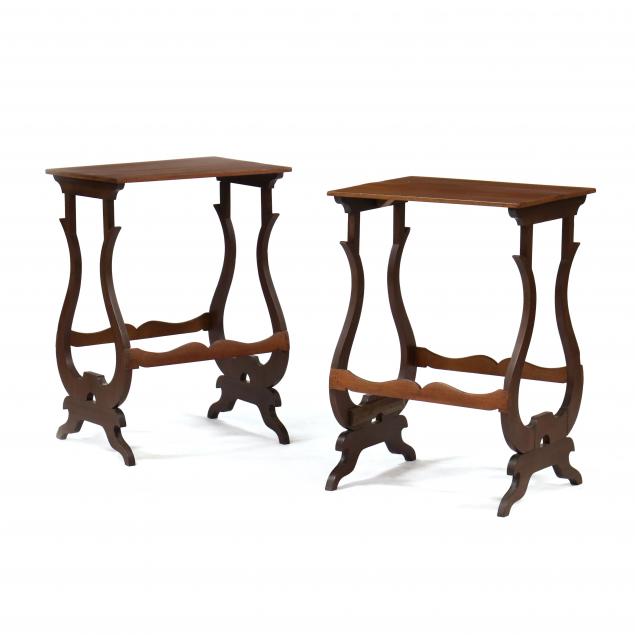 ATTRIBUTED THOMAS DAY, PAIR OF MAHOGANY