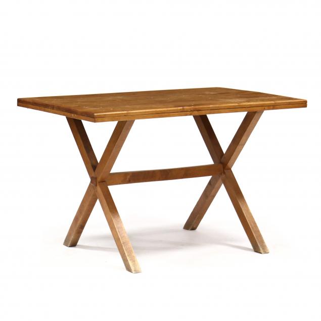 MAPLE SAWBUCK BREAKFAST TABLE First 34a1f1
