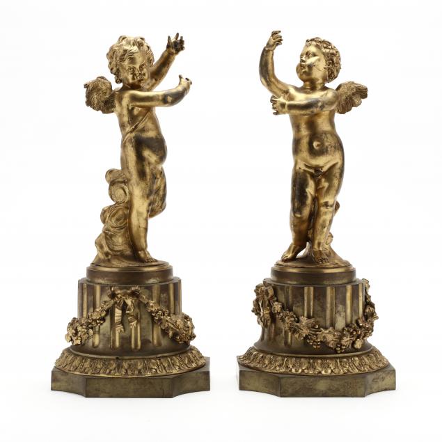 NEAR PAIR OF FRENCH ORMOLU BRONZE 34a227