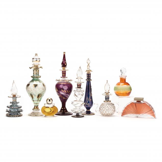 COLLECTION OF PERFUME BOTTLES To 34a266
