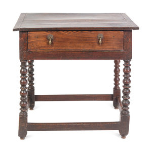 A William and Mary Oak Side Table 34a26f