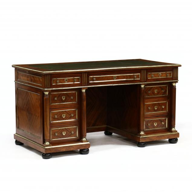 FRENCH ANTIQUE NEOCLASSICAL MAHOGANY