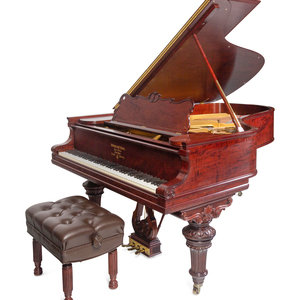 A Steinway and Sons Model B Mahogany 34a299