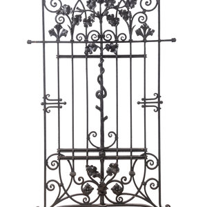 A Cyril Colnik Wrought Iron Six-Piece