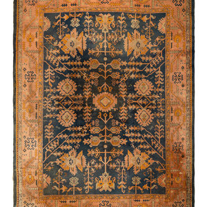 An Oushak Wool Rug Late 19th Century 12 34a2ae