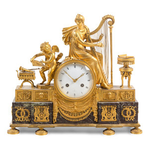 An Empire Gilt Bronze and Marble 34a2b8