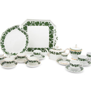 A Meissen Green Vine Porcelain