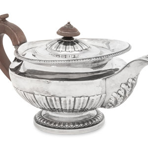 A George IV Silver Teapot
John