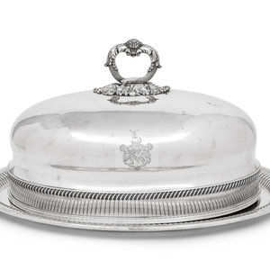 An English Silver Plate Meat Dome 34a393