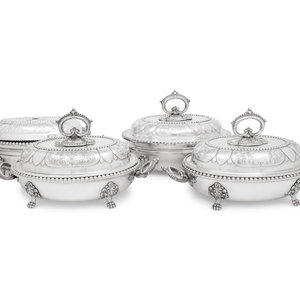 A Set of Four Victorian Silver Plate 34a38e