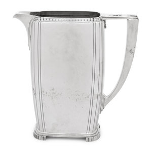 An American Silver Water Pitcher
R.