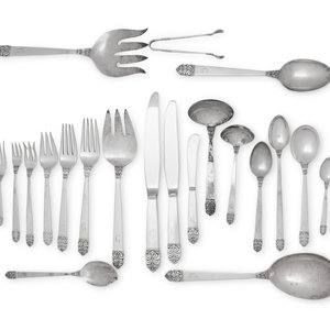 An American Silver Flatware Service 34a3e0