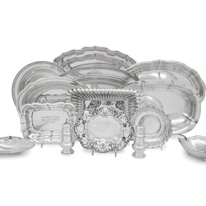 A Collection of American Silver Dishes
Various