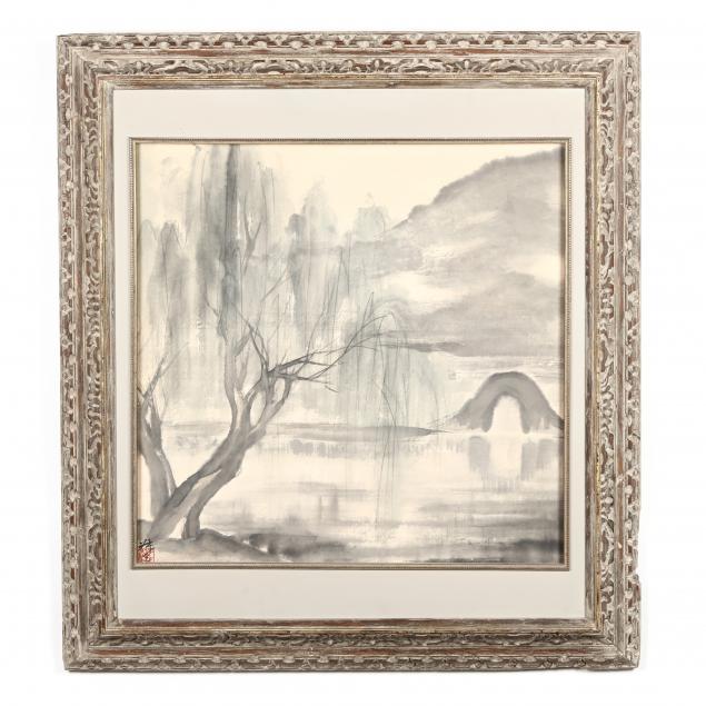 A CHINESE SCHOOL LANDSCAPE PAINTING 34a40a