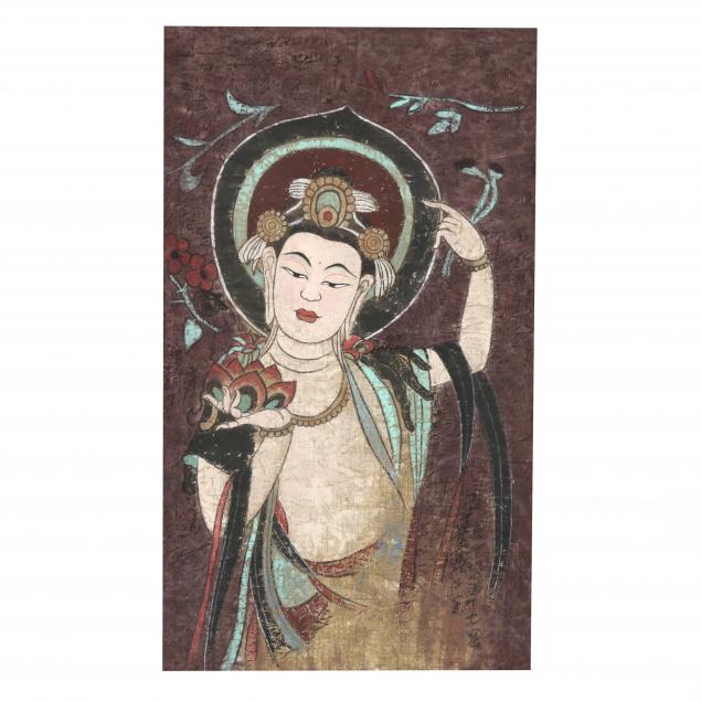 A CHINESE WORK ON PAPER OF GUANYIN 34a407