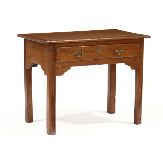 GEORGE III OAK ONE DRAWER DRESSING 34a42f