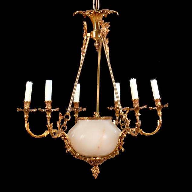 LOUIS XVI STYLE ALABASTER AND ORMOLU 347d97