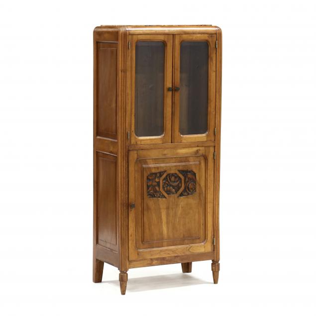 FRENCH ART DECO DIMINUTIVE WALNUT 347da4